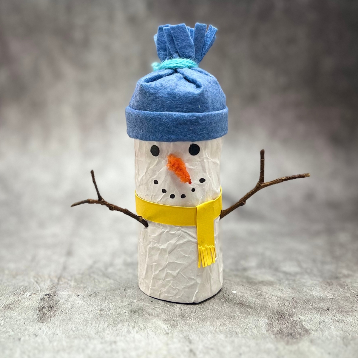 Adventskalender Aus Klorollen Schneemann