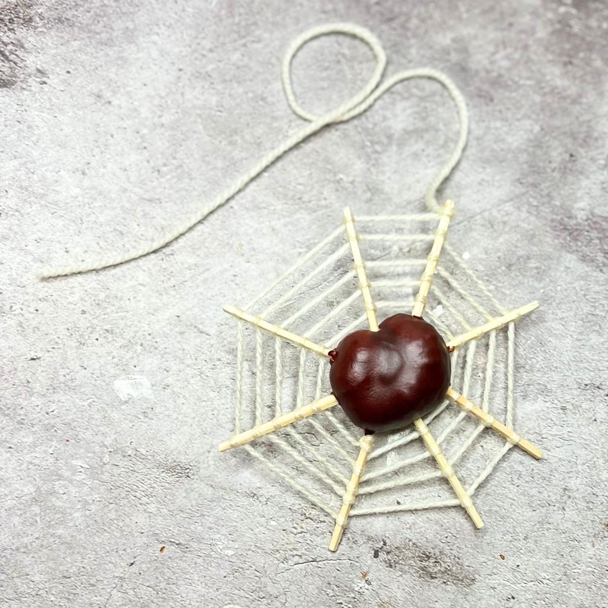 Spinnennetz Aus Kastanien Basteln Homemadery Spinnennetz Aus Kastanien Basteln Homemadery