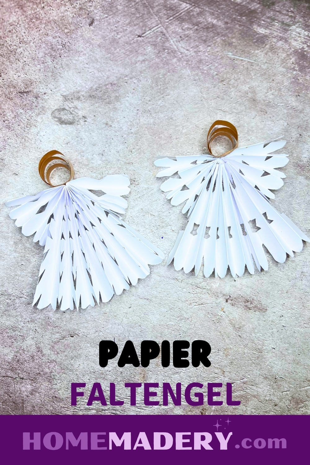 Elegante Engel aus Papier basteln Homemadery